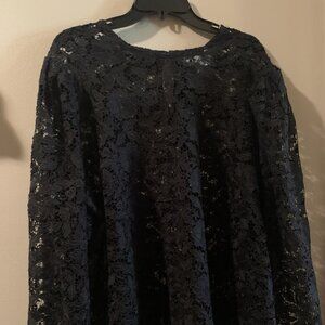 Black lace blouse
